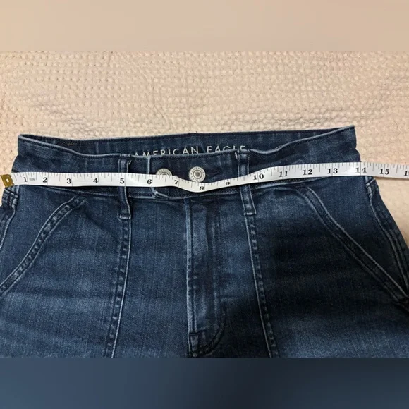 AE Dreamy Drape Stretch Super High-Waisted Baggy Wide-Leg Jean - Picture 11 of 15